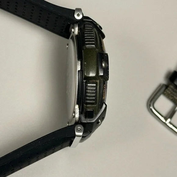 Casio SGW100B-3V Digital Twin Sensor Black & Green 48mm Resin Men’s Sport Watch - Picture 8 of 12